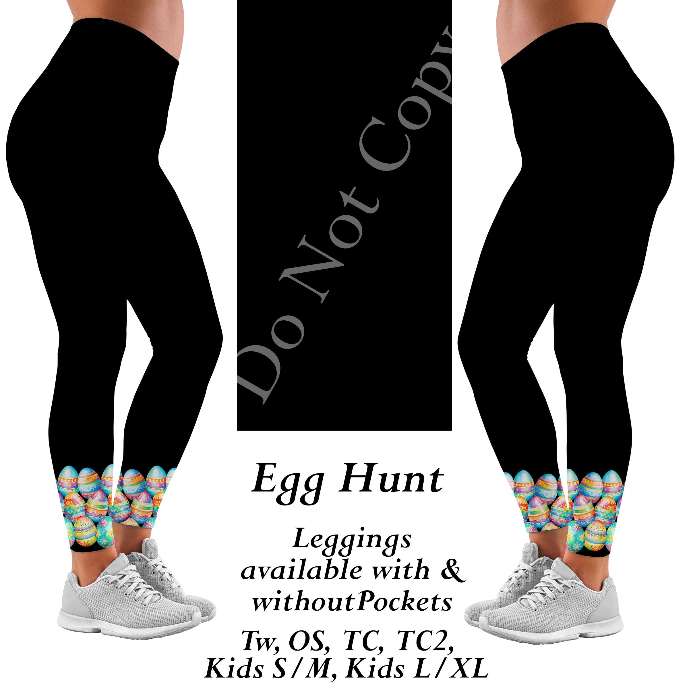 Preorder 1/27 Egg Hunt Leggings Full Length With and Without Pockets